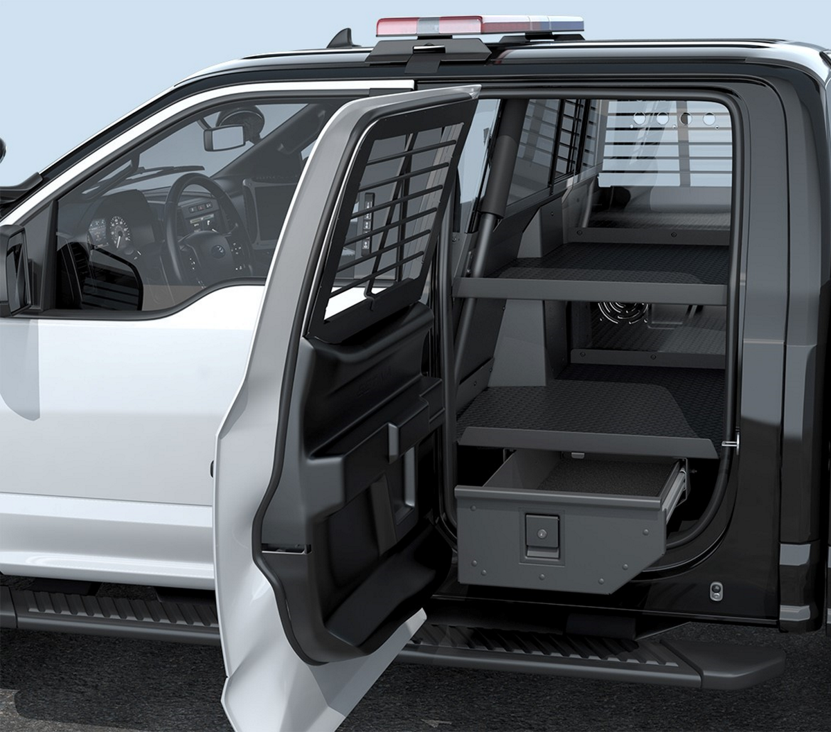 Vehicle Storage And Prisoner Transport Built For Pickup-driving Cops ...